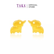 TAKA Jewellery 916 Gold Earrings Elephant