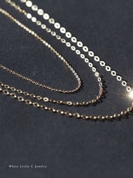 สร้อยคอทองคำ K14 เนื้อแน่น เครื่องประดับสำหรับผู้หญิง เครื่องประดับสร้อยคอแบบอเนกประสงค์ อุปกรณ์สร้อ