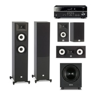 Yamaha RX-V385 + JBL Stage A180 5.1 channel speaker (A120/M-Cube)