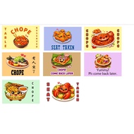 CHOPE CARD -  Chope Yr seat at Hawker Centre  *Dinner Series* Christmas Present / Gift Ideas
