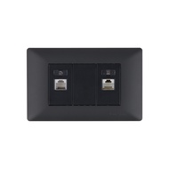 ชุดเต้ารับโทรศัพท์ RJ11 และคอมพิวเตอร์ RJ45 LUZINO