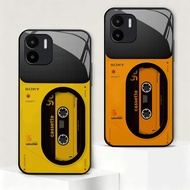 kartun Glass casing xiaomi for REDMI K40S/K40/K20/K60 Ultra/K50 Ultra/Note12/8/7/10c/10/A3/A1 Plus/A