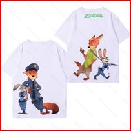 GC1 2025 Zootopia 2 110cm-6XL T-shirt JUDY NICK FLASH short sleeve top tee GC1