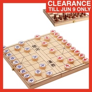(SUPER LARGE + SOLID WOODEN) Premium Wooden Chess Toys Set Wooden Puzzle Foldable Chess