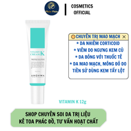 Kem Dưỡng Phục Hồi Ahohwa Vitamin K Cream 12G - Phục Hồi Da Mỏng Đỏ Giãn Mao Mạch Làm Dịu Da Mờ Sẹo