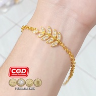 Simple Chain Bracelet 24k Gold Treedaun