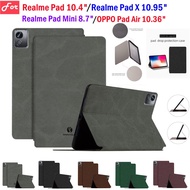 For Realme Pad RealmePad 10.4" 2021 Fashion Tablet Case PU Leather Flip Stand Casing For Oppo Pad Ai