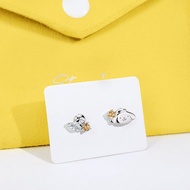Sanrio學院Mix系列-Pompompurin布丁狗晶鑽純銀耳環