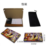 Mini Mahjong Chinese Funny Family Table Board Game Portable Mahjong Set Chinese Antique Mini Mahjong Games Home Games