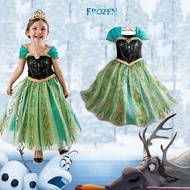Frozen Princess Dress Anna Queen Costume Girl Kids Party