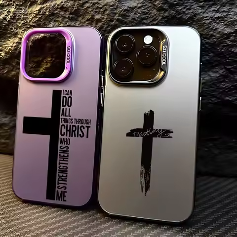 Fashion Black Cross Phone Case for Oppo Realme 14 13 12 11 10 9i 8 C75 C65 C63 C55 C53 C35 C33 C21Y 