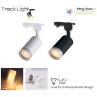 Modern LED GU10 Type Track Light Ceiling / Wall Lighting Flexible Casing Aluminum Black/White Adjustable Positive Angle