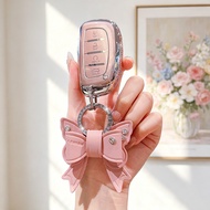 Car Key Case Cover for Hyundai Creta 2022-2023 Stargazer 2023-2025 i10 ix35 ix45 i30 i40 Elantra Tuc