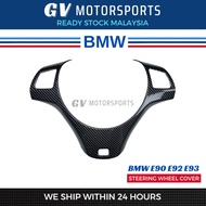 BMW 3 Series Steering Wheel Cover E90 E91 E92 E93 316i 318i 320i 328i 325i 330i Carbon Fiber