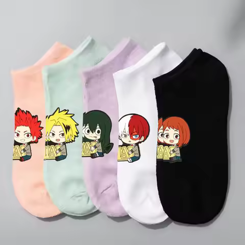Anime Sock My Hero Academia Socks Bakugou Katsuki Might Todoroki Shoto Midoriya Izuku Cosplay Adult 