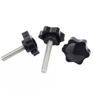 Galvanized Torx Handle Screw 6 Star Hand Screw Rubber Head Bolt 25mm Head M4/M5/M6