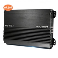 Car 4 Channel 12V 9900W Amplifier Audio Upgraded Stereo Surround Passive Subwoofer Player