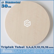 Round/Round/Circle Plywood Diameter 30 cm | Thickness 3mm to 18mm Diameter 30cm