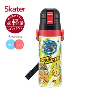 Skater不鏽鋼直飲保溫水壺/ 470ml/ 寶可夢紅黑