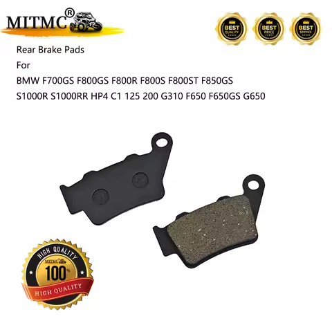 Rear Brake Pads For BMW F700GS F800GS F800R F800S F800ST F850GS S1000R S1000RR HP4 C1 125 200 G310 F