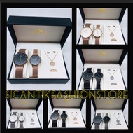DW COUPLE Women's Watch 100% ORIGINAL FREE NECKLACE RING & EARRINGS DW Best-selling luxury watch