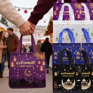 Happy Diwali Theme Non-Woven Gift Packing Bag Candle Shopping Tote Bag for India Diwali Festival Par