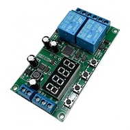 Dual Channel Timer Module 7-30V DC Input 0.01s To 999min Range Trigger Module