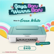 Canon Pixma E410 Black | Green White | E470 (WIFI) AIO Printer | Glossy Photo Paper - *Ready stocks 