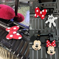 KICKSLOUNGEL Cartoon Luggage Tag, Boarding Pass PVC Airplane Suitcase Tag, Fasion Mickey Address Lab