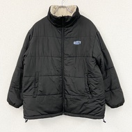 ROXY 雙面絎縫夾克，黑色和米色，XL 碼，古著。