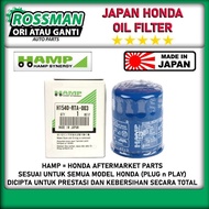 HAMP Japan Genuine Oil Filter Penapis Honda Civic City Jazz Accord CRV HRV Insight BRV CRZ Stream Od