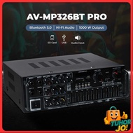 Sunbuck Audio Amplifier Bluetooth HiFi USB Adjustable USB MP3 FM 1000W - AV-MP326BT PRO