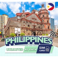 Unlimited Data - Philippines SIM Card 2-8 Days 4G High Speed unlimited data Sim Cards