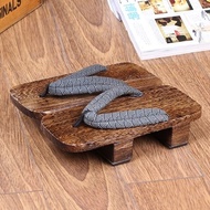 Free Japanese Traditional Men's Foot Two-Tooth Kimono Clogs Men Wide-Board Wooden Slippers Wooden-So