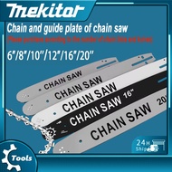 Mekitor papan chainsaw chain stihl original mata gergaji chainsaw guide bar 6/8/10/12/16/20 inch