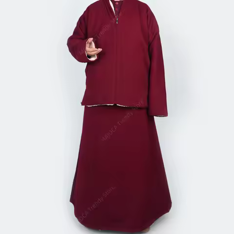 Winter Tibetan Lama Monk Clothes Jacket Skirt Warm Thick Tibetan Style Traditional Religious Clothin
