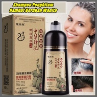 BIG SALE Shampoo semir rambut herbal zhi ran mei hitam penghitam rambut uban Sin Hair Shampoo permanen Perawatan Rambut Uban Wanita Original