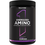 Rule 1 Energized Amino – Anytime Energy and Recovery Support with BCAAs, Glutamine, Citrulline, Beta