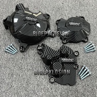 2025 ZX-636 NEW Carbon Fiber Printing Motorcycles Engine Protective Cover For KAWASAKI ZX-6R 2007-20