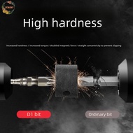 PEWANYMX Cross Bit, D1 Thread Impact Resistant Magnetic Batch Head, Multifunctional Alloy Steel Anti