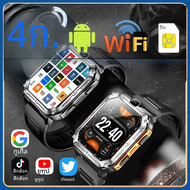 สมาร์ทวอทช์สำหรับผู้ชายโทร4G, สมาร์ทวอทช์1.96นิ้ว GPS Wi-Fi เครือข่าย4G NFC Google Play IP67แอนดรอยด์ผู้ชายผู้หญิงฟิตเนสสมาร์ทวอท์ชสำหรับผู้ชาย