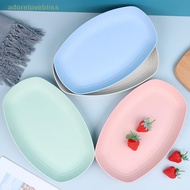 ADD 1 Pcs Oval Plate Food Storage Tray Western Pizza Breakfast Fruit Dish Is Popular Tableware Snack
