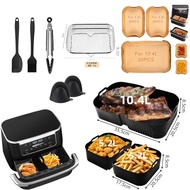 New Air Fryer Silicone Baking Pan Lining Double Pot Silicone Baking Pan Baking Mat NINJA AF500
