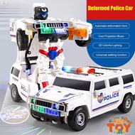 Transformer Police Car Toy with Light and Music Projection, Wheels deformed carTransformers toy