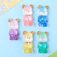 Sticker Attached Sandals, charm Bearbrick Transparent With Sparkling Shimmering Stars