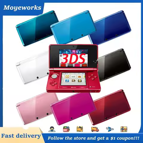 3DS - Original Refurbished 3ds game consola - 3.5" handheld game console With free games, for Ninten