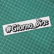 Giorno Car Decoration Stickers Giorno125+