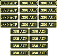 Aolamegs Ammo Can Vinyl Sticker Set Decal Label 9MM 5.56 7.62 12GA .22 .223 .308 .300 .380 .45 (20 P