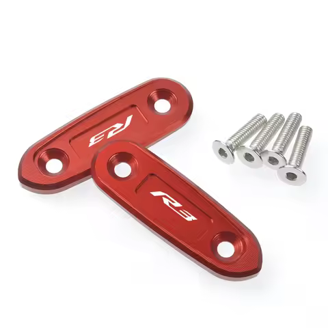 Mirror Hole Decorative Cover Rearview Base baffle Eliminators Cap For YAMAHA YZF-R3 YZF-R15 YZF R3 R