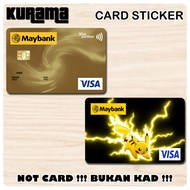 [ Pikachu ] For Bank Card Sticker Cover / MASTER / VISA / CREDIT/ DEBIT CARD